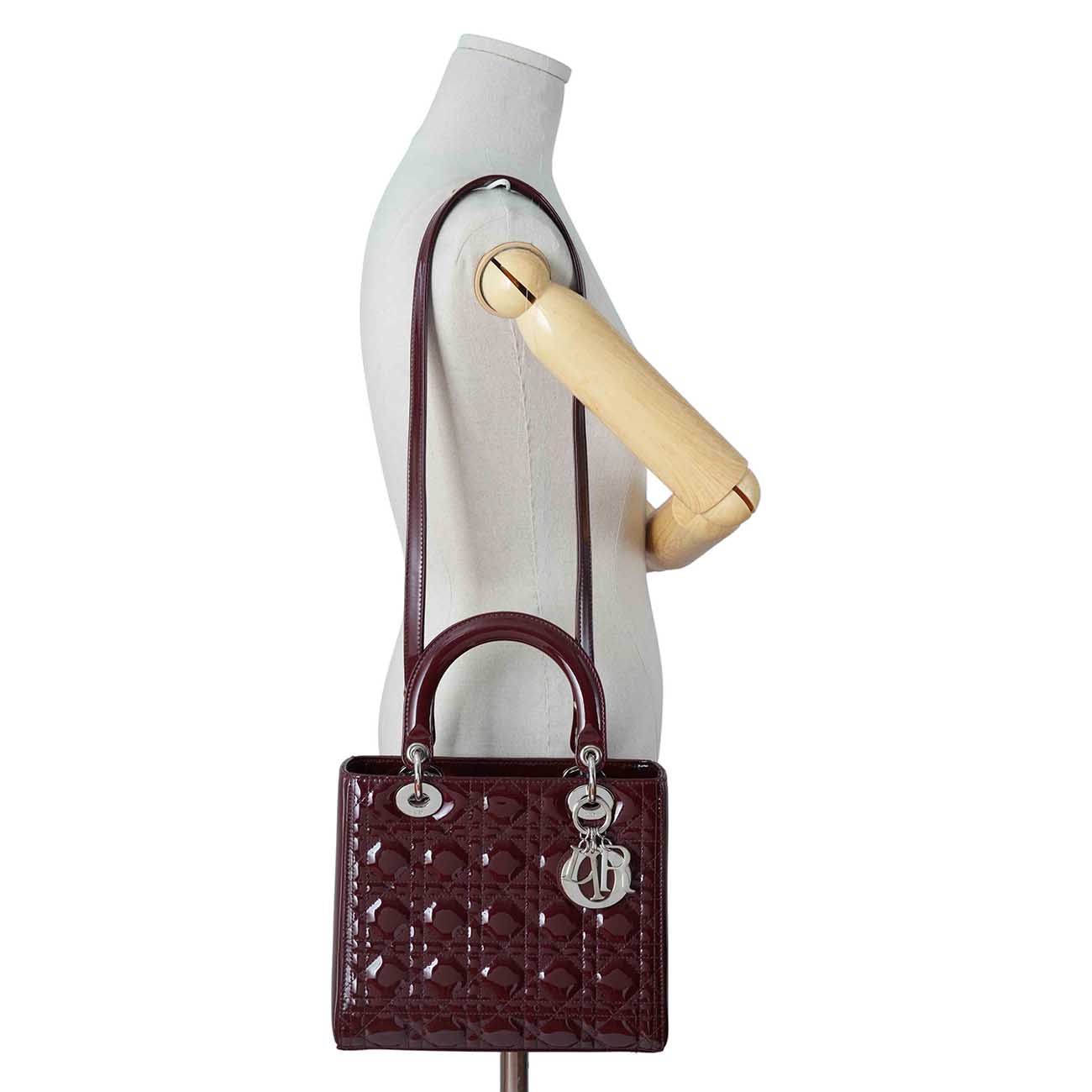 CHRISTIAN DIOR(USED)크리스찬디올 페이던트 레이디디올 미듐